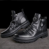 Men's versatile zipper shoes Korean version Martin boots men's casual shoes - V.I.P Digital Presence