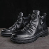 Men's versatile zipper shoes Korean version Martin boots men's casual shoes - V.I.P Digital Presence