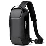 Men's Waterproof USB Oxford Crossbody Bag Anti-theft Shoulder Sling Bag Multifunction Short Travel Messenger Chest Pack For Male - V.I.P Digital Presence