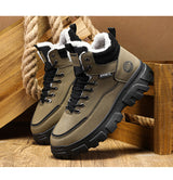 Men's winter suede high top Martin boots men's workwear shoes trendy and versatile thick sole - V.I.P Digital Presence
