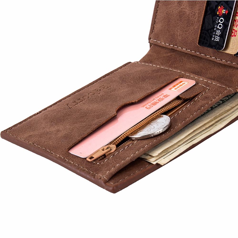 Men Wallets Mens Wallet with Coin Bag Zipper Small Money Purses New Design Dollar Slim Purse Money Clip Wallet - V.I.P Digital Presence