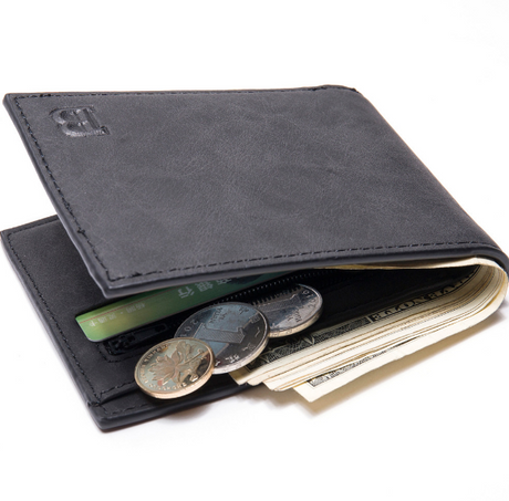 Men Wallets Mens Wallet with Coin Bag Zipper Small Money Purses New Design Dollar Slim Purse Money Clip Wallet - V.I.P Digital Presence
