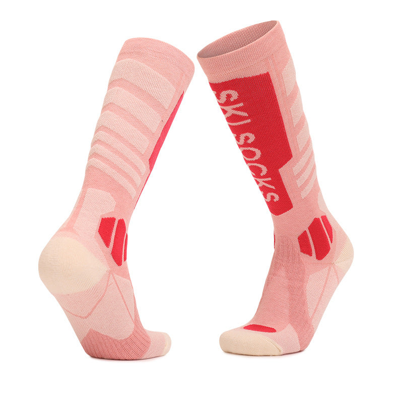 Merino wool skiing socks women's high tube hiking socks anti slip and warm outdoor sports socks - V.I.P Digital Presence
