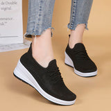 Mesh shoes women's inner height shoes breathable mesh surface slip resistant soft sole comfortable casual shoes - V.I.P Digital Presence