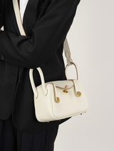Mini genuine leather shoulder crossbody bag pillow bag versatile lindy small bag doctor bag trendy - V.I.P Digital Presence