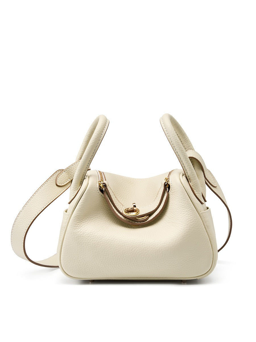 Mini genuine leather shoulder crossbody bag pillow bag versatile lindy small bag doctor bag trendy - V.I.P Digital Presence