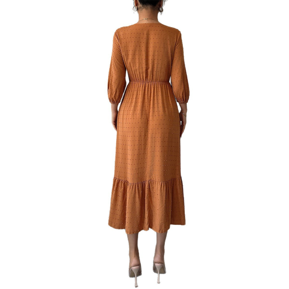 Minimalist and fashionable lace patchwork skirt dress - V.I.P Digital Presence