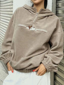 Mountain Quarter Zip Long Sleeve Hoodie - V.I.P Digital Presence
