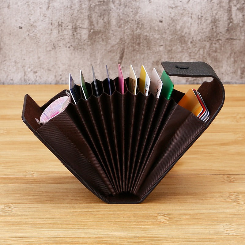 Multi functional card holder for men's and women's accordion bank card holder - V.I.P Digital Presence