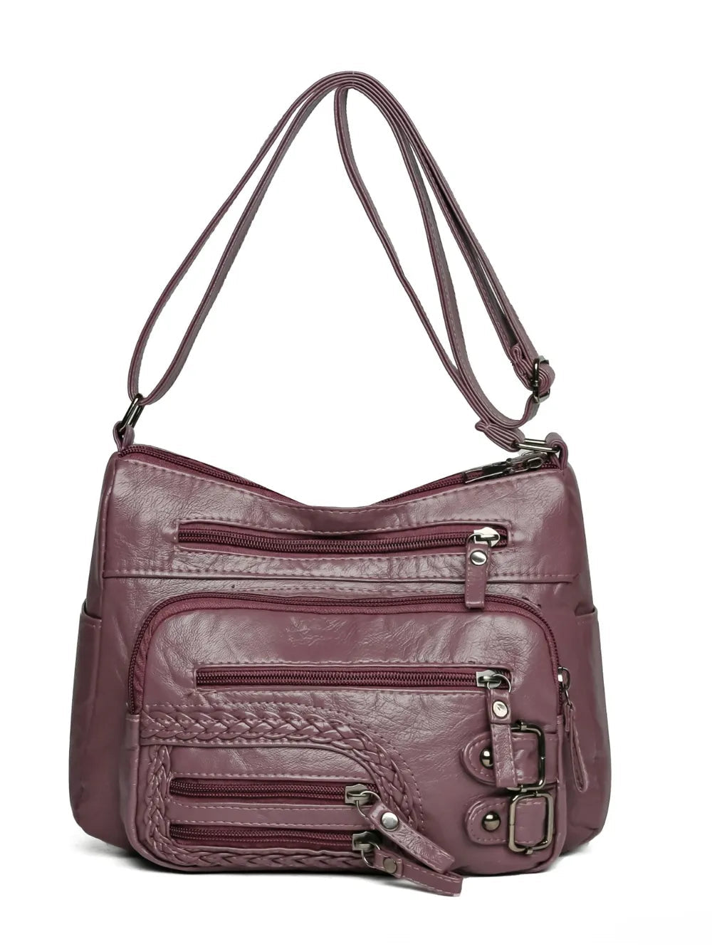 Multi Pockets PU Leather Shoulder Bag - V.I.P Digital Presence