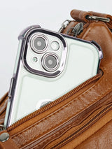 Multi Pockets PU Leather Shoulder Bag - V.I.P Digital Presence