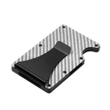 Multifunctional Carbon Fiber Card Holder Metal Card Box Anti-Degaussing Anti-Theft Swipe Credit Card Box Stripe Pattern - V.I.P Digital Presence