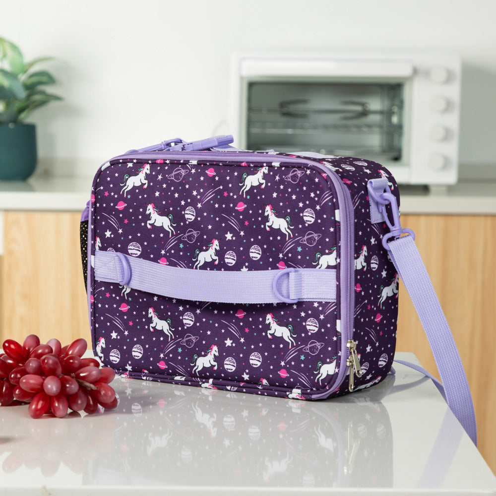 New American Crossbody Childrens Cartoon Lunch Bag Oxford Cloth Color Student Insulation Bag - V.I.P Digital Presence