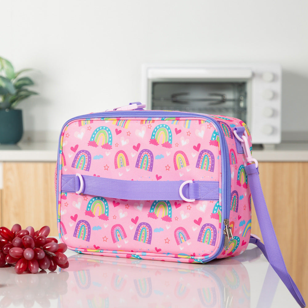 New American Crossbody Childrens Cartoon Lunch Bag Oxford Cloth Color Student Insulation Bag - V.I.P Digital Presence