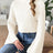 New autumn and winter flared sleeve semi high neck pullover sweater - V.I.P Digital Presence