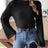 New autumn and winter flared sleeve semi high neck pullover sweater - V.I.P Digital Presence