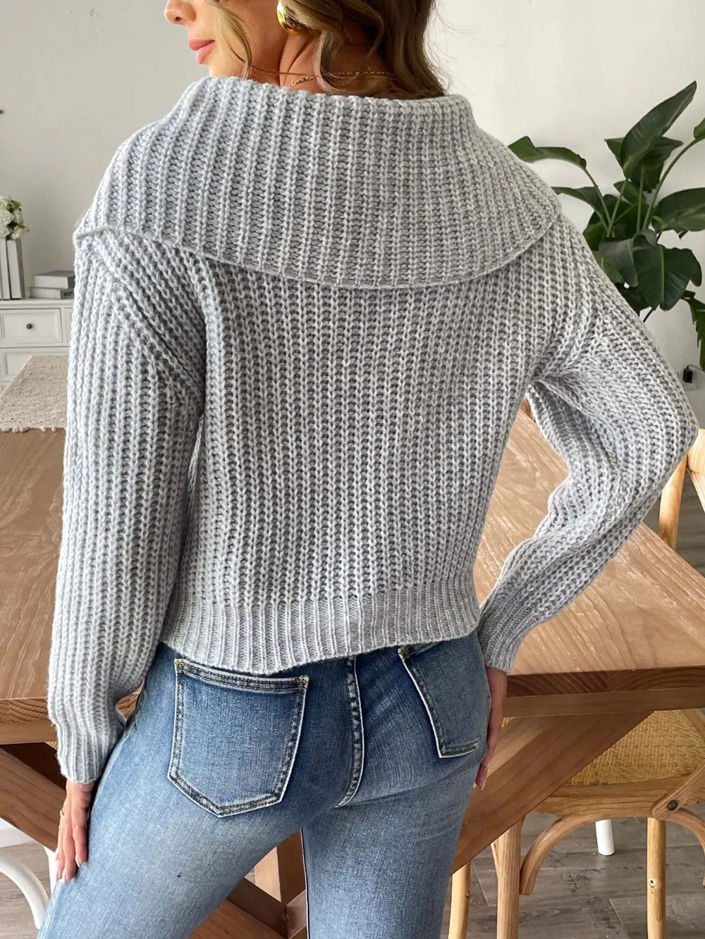 New autumn and winter large collar pullover sweater - V.I.P Digital Presence