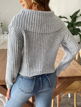 New autumn and winter large collar pullover sweater - V.I.P Digital Presence
