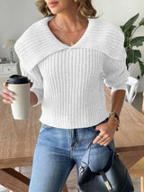 New autumn and winter large collar pullover sweater - V.I.P Digital Presence