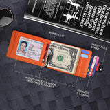 New Carbon Fiber Dollar Clip Contrast Color Pull Leather Wallet Wallet Men's Banknote Clip Wallet - V.I.P Digital Presence