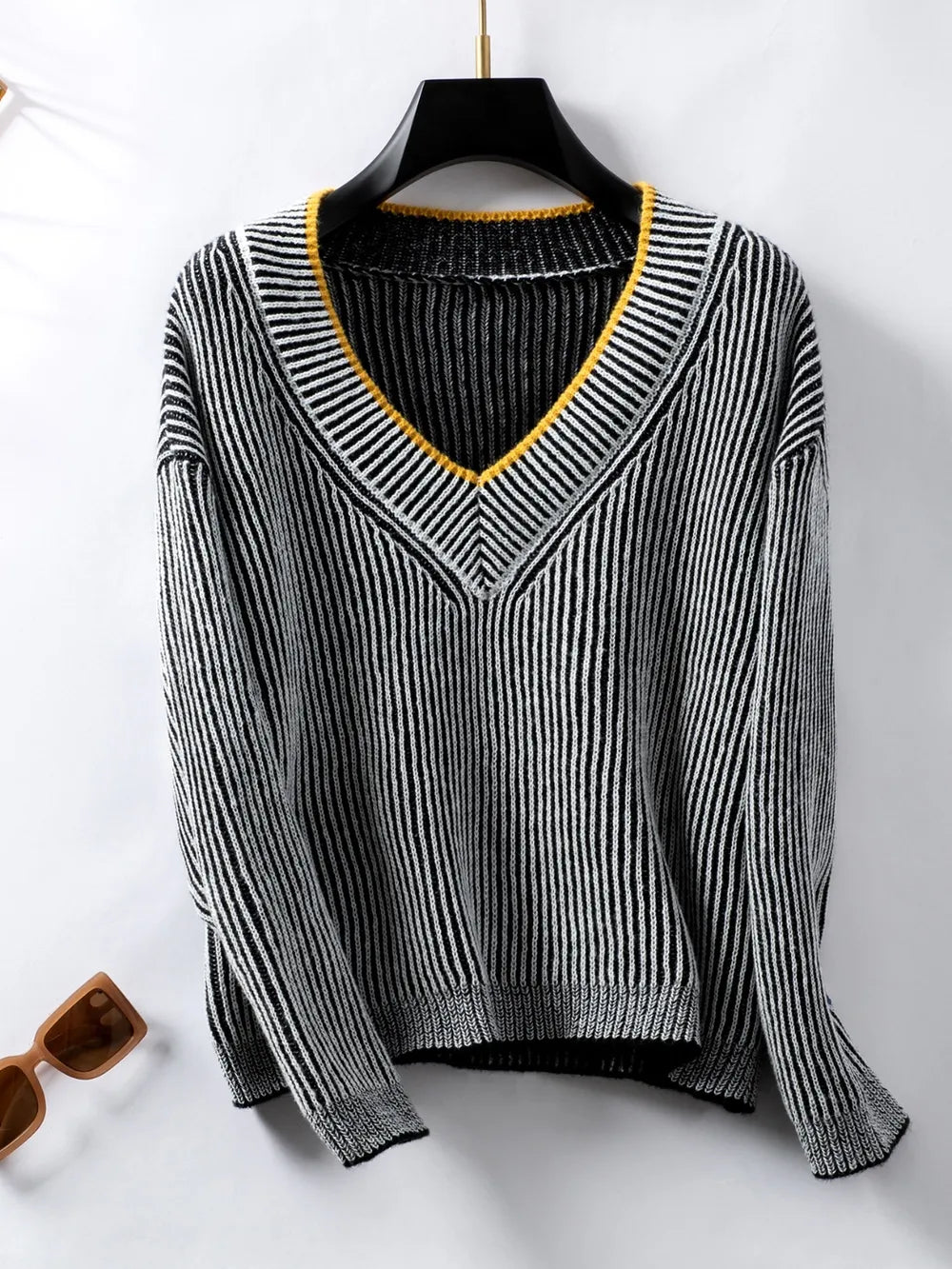New casual pullover loose knit sweater - V.I.P Digital Presence