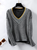 New casual pullover loose knit sweater - V.I.P Digital Presence