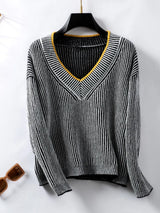 New casual pullover loose knit sweater - V.I.P Digital Presence