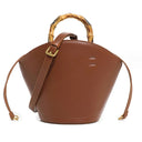 New design bucket bag fashion bamboo handle soft leather women bag single shoulder crossbody bag - V.I.P Digital Presence