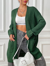 New dual pocket minimalist casual sweater cardigan - V.I.P Digital Presence