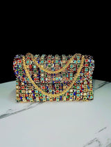 New Evening Dress, socialite, rhinestone handbag, diamond studded chain cheongsam bag, crossbody, banquet bag, women's handbag - V.I.P Digital Presence