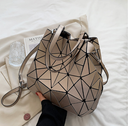 New internet celebrity fashion stitching geometric rhombus handbag texture large capacity shoulder tote bag - V.I.P Digital Presence