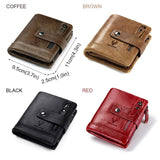 New Leather Wallet Crazy Horse Leather Zipper Buckle Wallet Leather Multifunctional Clutch - V.I.P Digital Presence