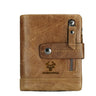 New Leather Wallet Crazy Horse Leather Zipper Buckle Wallet Leather Multifunctional Clutch - V.I.P Digital Presence