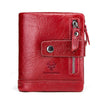 New Leather Wallet Crazy Horse Leather Zipper Buckle Wallet Leather Multifunctional Clutch - V.I.P Digital Presence