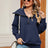 New long sleeved zipper lapel shawl pullover hoodie for women - V.I.P Digital Presence