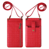 New Multi Function Messenger Vertical Retro Mini One-Shoulder Crocodile Pattern Coin Purse Mobile Phone Bag - V.I.P Digital Presence