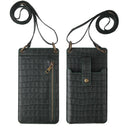 New Multi Function Messenger Vertical Retro Mini One-Shoulder Crocodile Pattern Coin Purse Mobile Phone Bag - V.I.P Digital Presence