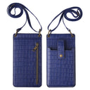 New Multi Function Messenger Vertical Retro Mini One-Shoulder Crocodile Pattern Coin Purse Mobile Phone Bag - V.I.P Digital Presence
