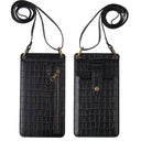 New Multi Function Messenger Vertical Retro Mini One-Shoulder Crocodile Pattern Coin Purse Mobile Phone Bag - V.I.P Digital Presence