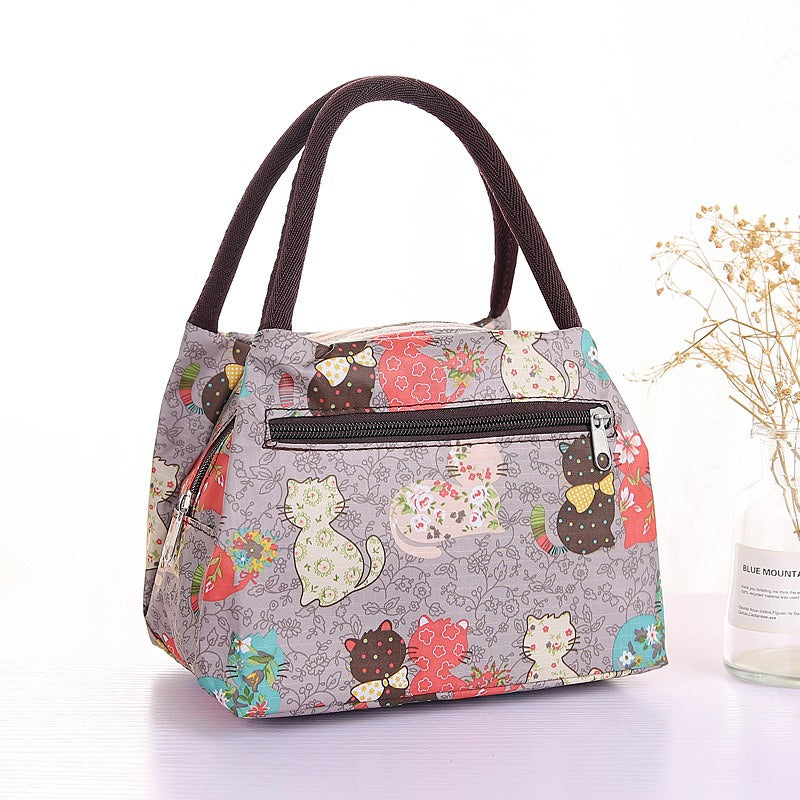 New Oxford Cloth Portable Bag Portable Folding Portable Lunch Box Bag Lunch Bag Thermal Insulation Bag Picnic Bag - V.I.P Digital Presence