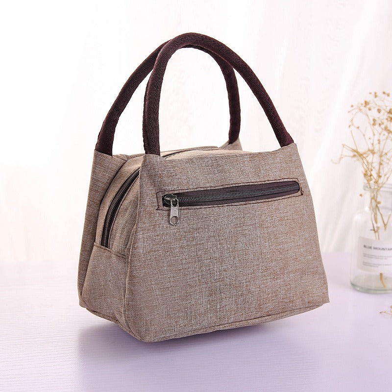 New Oxford Cloth Portable Bag Portable Folding Portable Lunch Box Bag Lunch Bag Thermal Insulation Bag Picnic Bag - V.I.P Digital Presence