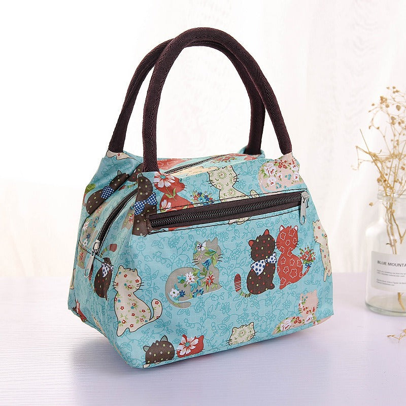 New Oxford Cloth Portable Bag Portable Folding Portable Lunch Box Bag Lunch Bag Thermal Insulation Bag Picnic Bag - V.I.P Digital Presence