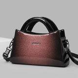 New PU soft leather texture messenger bag fashion simple solid color shoulder bag casual light handbag - V.I.P Digital Presence