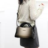 New PU soft leather texture messenger bag fashion simple solid color shoulder bag casual light handbag - V.I.P Digital Presence