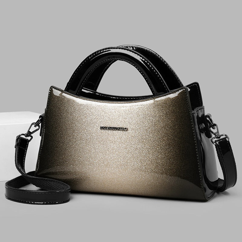 New PU soft leather texture messenger bag fashion simple solid color shoulder bag casual light handbag - V.I.P Digital Presence