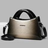 New PU soft leather texture messenger bag fashion simple solid color shoulder bag casual light handbag - V.I.P Digital Presence