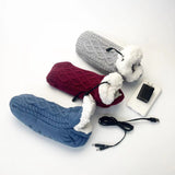 New USB Foot Warmer Home Electric Floor Socks Winter Home Foot Protection Warm Christmas Socks - V.I.P Digital Presence