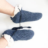 New USB Foot Warmer Home Electric Floor Socks Winter Home Foot Protection Warm Christmas Socks - V.I.P Digital Presence