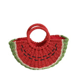 New Watermelon Straw Women Shoulder Bags Luxury Designer Fashion Bohemia Female Crossbody Bag Handmade Cute Fruit Handbag - V.I.P Digital Presence
