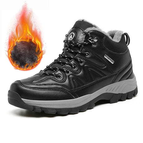 New winter sports shoes for men, outdoor shoes with plush insulation, cotton shoes, lightweight hiking shoes, oversized hiking shoes - V.I.P Digital Presence